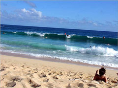 Shipwreck Beach, a few minutes drive from Hawaiian Hibiscus vacation rentla home