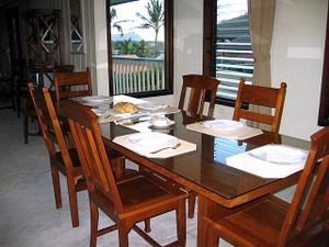 Dinning at Poipu vacation rental home