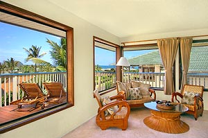 Specious Living area at Kauai vacation rental home