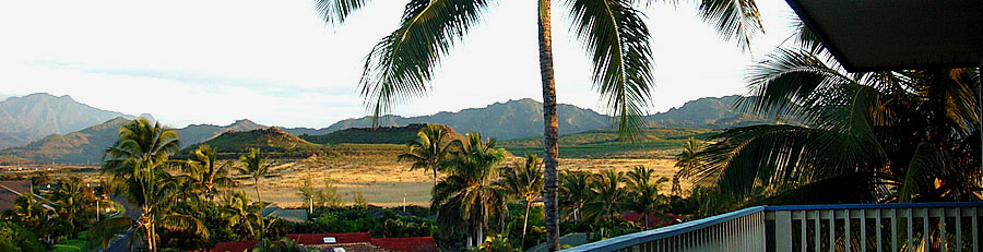 North East - Pu'u Wanawana crater views from Bird of Paradise vacation rental  lanai